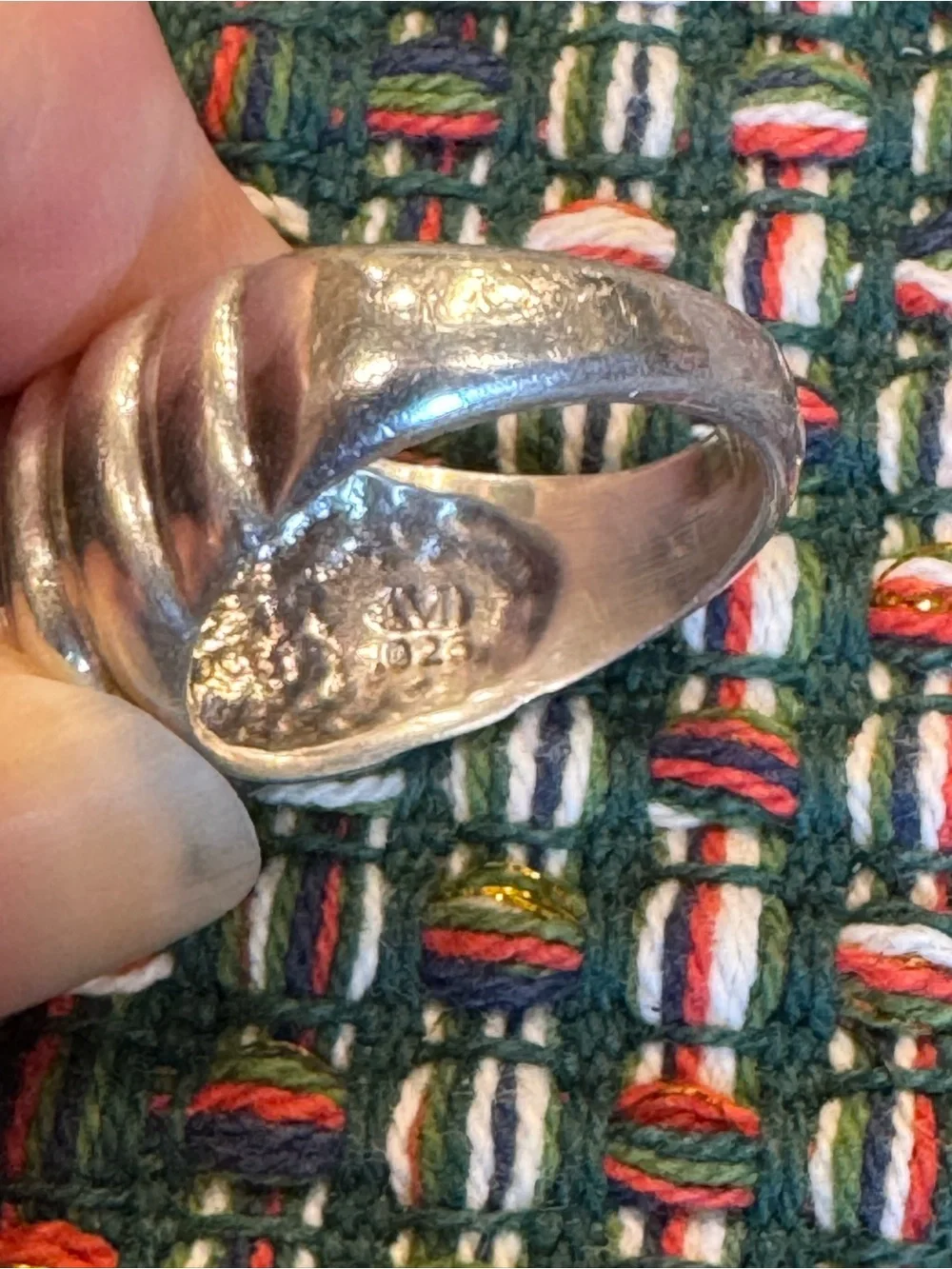 Beautiful VTG Sterling Silver Brilliantly Faceted Amethyst Sterling Silver Ring